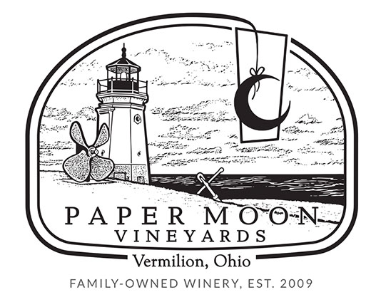 logo for paper moon vineyards